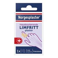 Norgesplaster Limfrit Plaster 3 cm x 1,5 m - 1 stk.