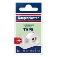 Norgesplaster Scanpor Tape 2,5 cm x 10 m med Dispenser - 1 stk.