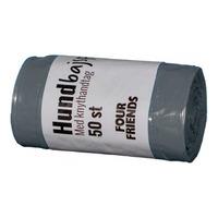 FourFriends hundposer m. håndtag, grå - 50 stk.