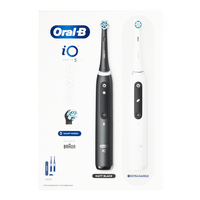 Oral-B iO5 Duo Elektrisk Tandbørste - Matt Black/Quite White - 2 stk.