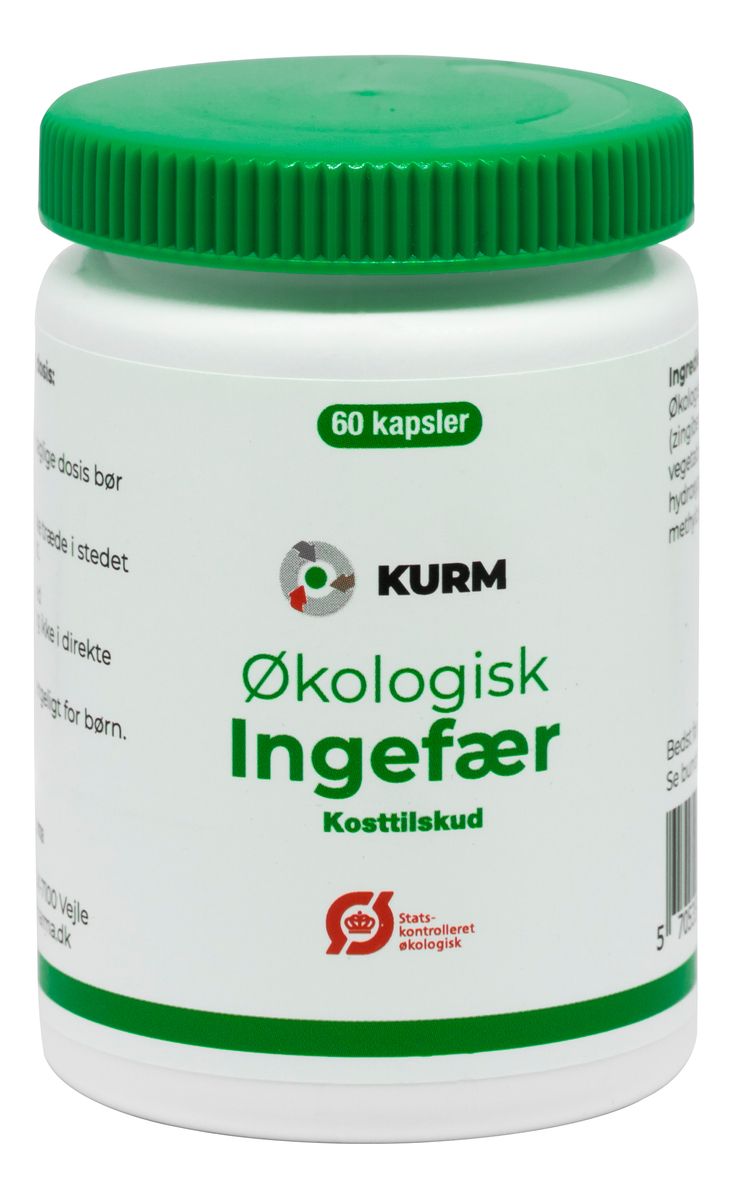 Kurm Ø Ingefær - 60 kaps.