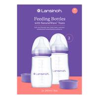 Lansinoh - Naturalwave Sutteflaske - 240 ml - 2 stk