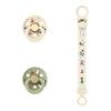 BIBS x Moomin Pacifier & Clip Gift Set - Ivory/Sage - 1 sæt