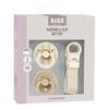 BIBS Pacifier & Clip Gift Set - Ivory - 1 sæt