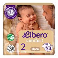 Libero Comfort 2 Åben Ble 3-6 kg - 34 stk.