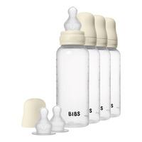 BIBS Baby Bottle Round Silicone 270 ml Ivory - 4 stk.