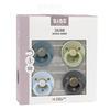 BIBS Colour Latex Rund Petrol/Sage/Baby Blue/Iron 4 pak - Flere størrelser