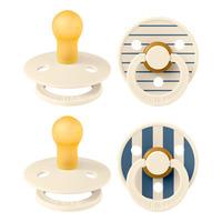 BIBS Studio Colour Pin Ivory Vanilla Mix/Pin Ivory Steel Blue Mix - Flere størrelser