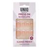 UNIQ Press-On Negle med Lim - Classic French - 24 stk.