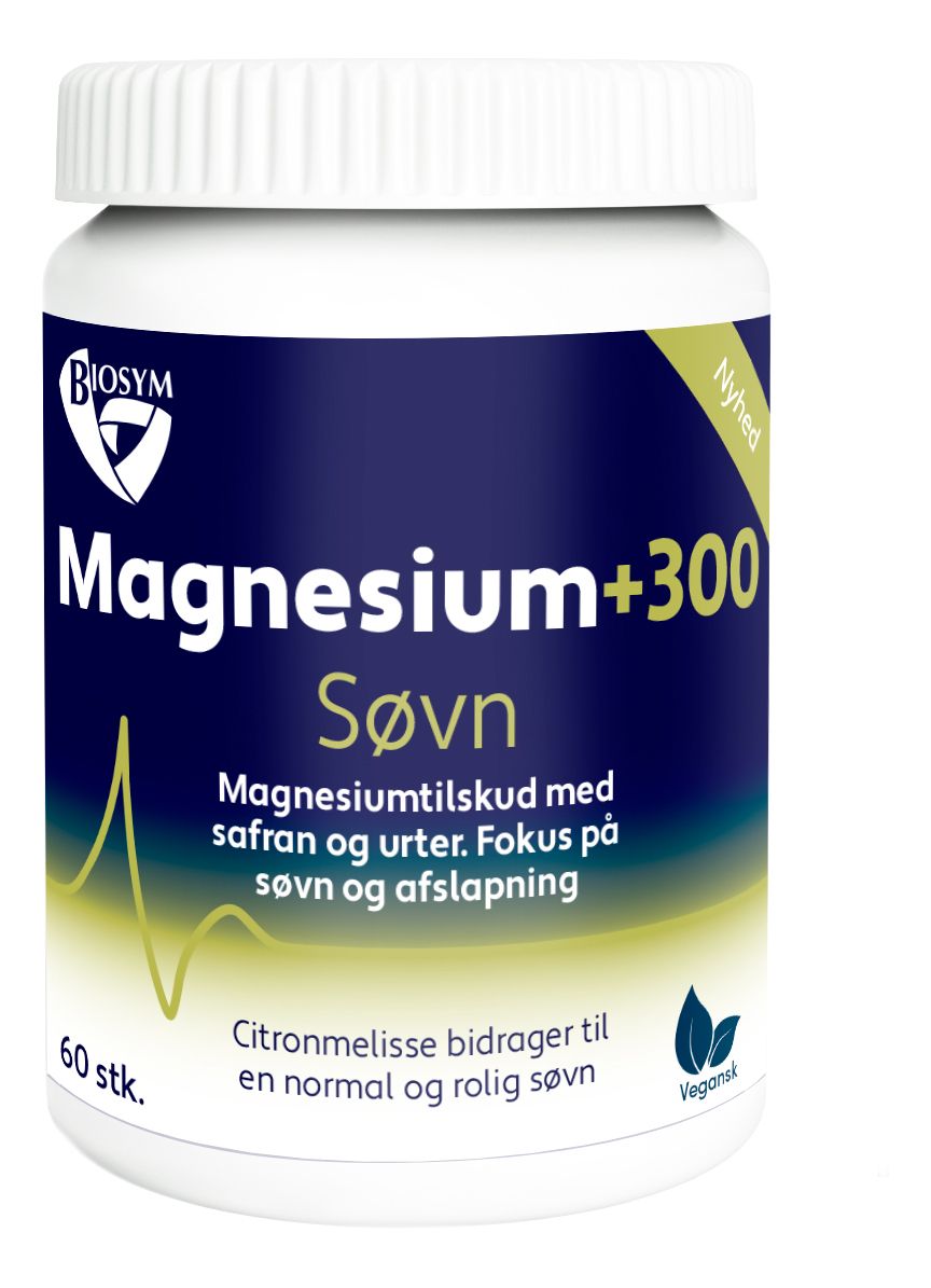 Biosym Magnesium+ 300 Søvn - 60 kaps.