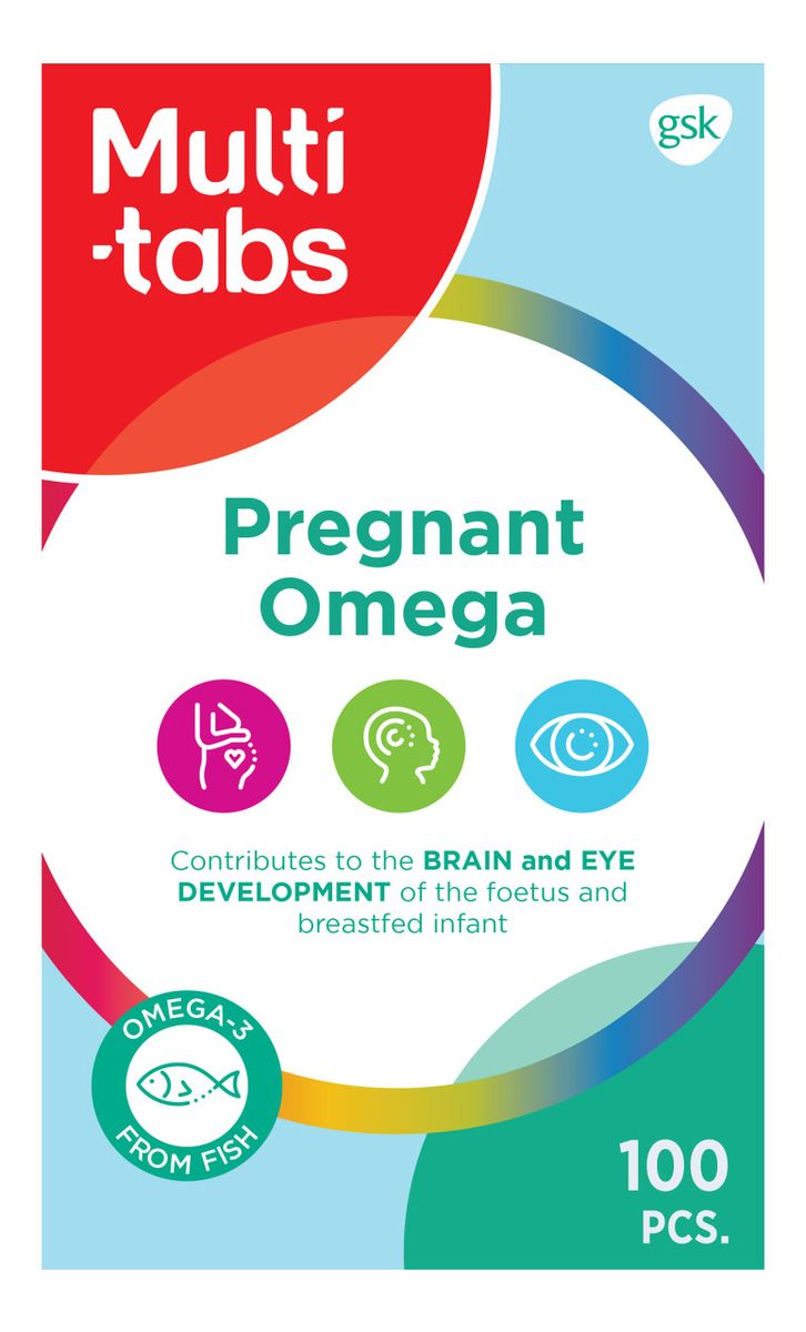 Multimed Tab Køb Multi-Tabs Pregnant Omega - 100 kaps. billigt hos Med24.dk