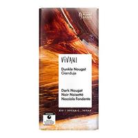 Vivani mørk chokolade med nougat Ø - 80 g