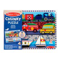 Melissa & Doug Puslespil - Køretøjer - 1 stk.