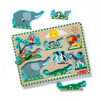 Melissa and Doug Zoo Dyrelyd Puslespil - 1 stk.