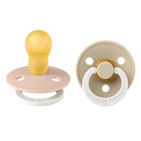 BIBS Colour GLOW Latex Blush/Vanilla 2 pak - Str. 3