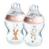 Tommee Tippee Natural start Sutteflaske 260 ml. - Deco Pink - 2 stk.