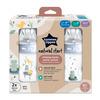 Tommee Tippee Natural Start Sutteflaske 260 ml. - Deco Blå - 2 stk.