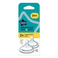 Tommee Tippee Anti-kolik Medium Flow Flaskesut (+3 mdr.) - 1 stk.