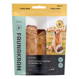 Faunakram 12 cm Chicken Hot Dog with Liver filling - 300 g.