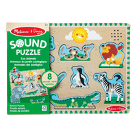 Melissa & Doug Zoo Dyrelyd Puslespil - 1 stk.