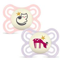 MAM Perfect Silk Night Sut Pink/Lilla 0-6 mdr. - 2 stk.