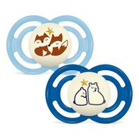 MAM Perfect Silk Night Sut Blå 16-36 mdr. - 2 stk.