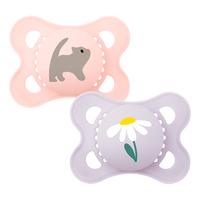 MAM Original Silikone Sut Pink/Lilla 0-6 mdr. - 2 stk.