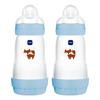 MAM Easy Start Anti-Colic Sutteflaske 260 ml, Blå - 2 stk.