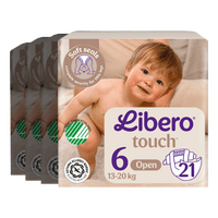 Libero Touch 6 Åben Ble - 4 x 21 stk.