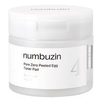 Numbuzin No.4 Pore Zero Peeled Egg Toner Pad - 70 stk.