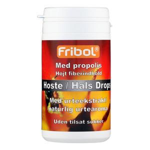 Fribol hoste/hals drops m. propolis 60g
