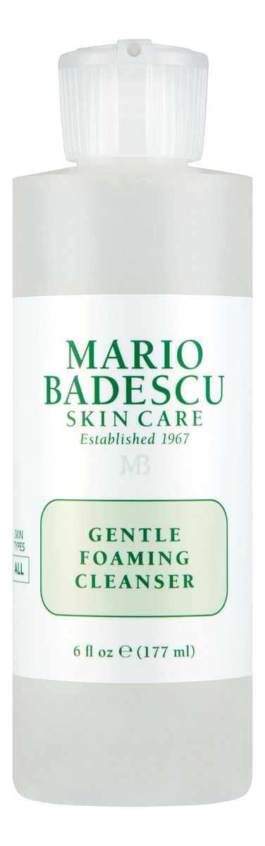 Denmark product data sample: Mario Badescu Gentle Foaming Cleanser - 177 ml.