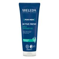Weleda For Men Active Fresh 3in1 Shower Gel - 200 ml.