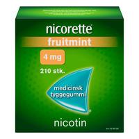 Nicorette Tyggegummi (Fruitmint), 4 mg - 210 stk