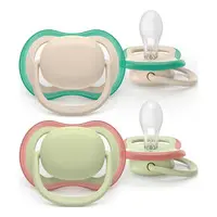 Philips Avent Sut Ultra Air 6-18 m - hvid, grøn - 2 stk.