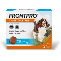 FRONTPRO Tyggetablet 68 mg (10-25 kg) - 3 tabl.