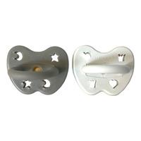 Hevea Orthodontic Teat 3-36 months - Stone Cloud - 2 stk.