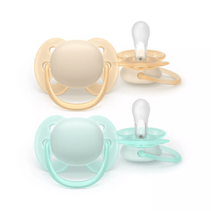 Philips Avent Sut Ultra Soft 0-6 m - gul, turkis - 2 stk.