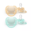 Philips Avent Sut Ultra Soft 0-6 m - gul, turkis - 2 stk.