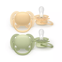 Philips Avent Sut Ultra Soft 6-18 m - orange, grøn - 2 stk.