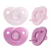 Philips Avent Sut Soothie 0-6 m - rosa, lilla - 2 stk.