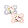 MAM Original Night Silikone Sut Pink/Lilla 0-6 mdr. - 2 stk.