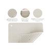 Hevea Bath Mat Wave Square - Marble - 1 stk.