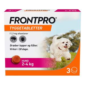 FRONTPRO Tyggetablet 11,3 mg (2-4 kg) - 3 tabl.