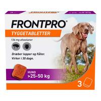 FRONTPRO Tyggetablet 136 mg (25-50 kg) - 3 tabl.