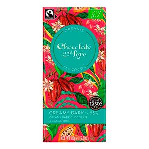 Chocolate and Love Chokolade Creamy Dark 55% Ø - 80 g.