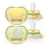 Philips Avent Sut Ultra Air Day & Night 18 m+ - grøn, gul - 2 stk.