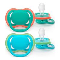 Philips Avent Sut Ultra Air 6-18 m - grøn, blå - 2 stk.