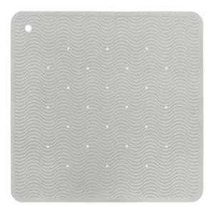 Hevea Bath Mat Wave Square - Granite - 1 stk.