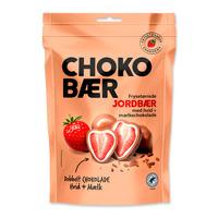 Nordthy Chokobær Frysetørret Jordbær Hvid- og Mælkechokolade - 90 g.